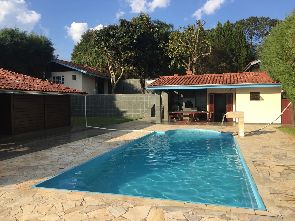 Linda Chacara Com Piscina Villa Atibaia Exteriör bild