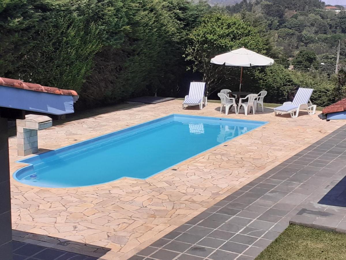 Linda Chacara Com Piscina Villa Atibaia Exteriör bild